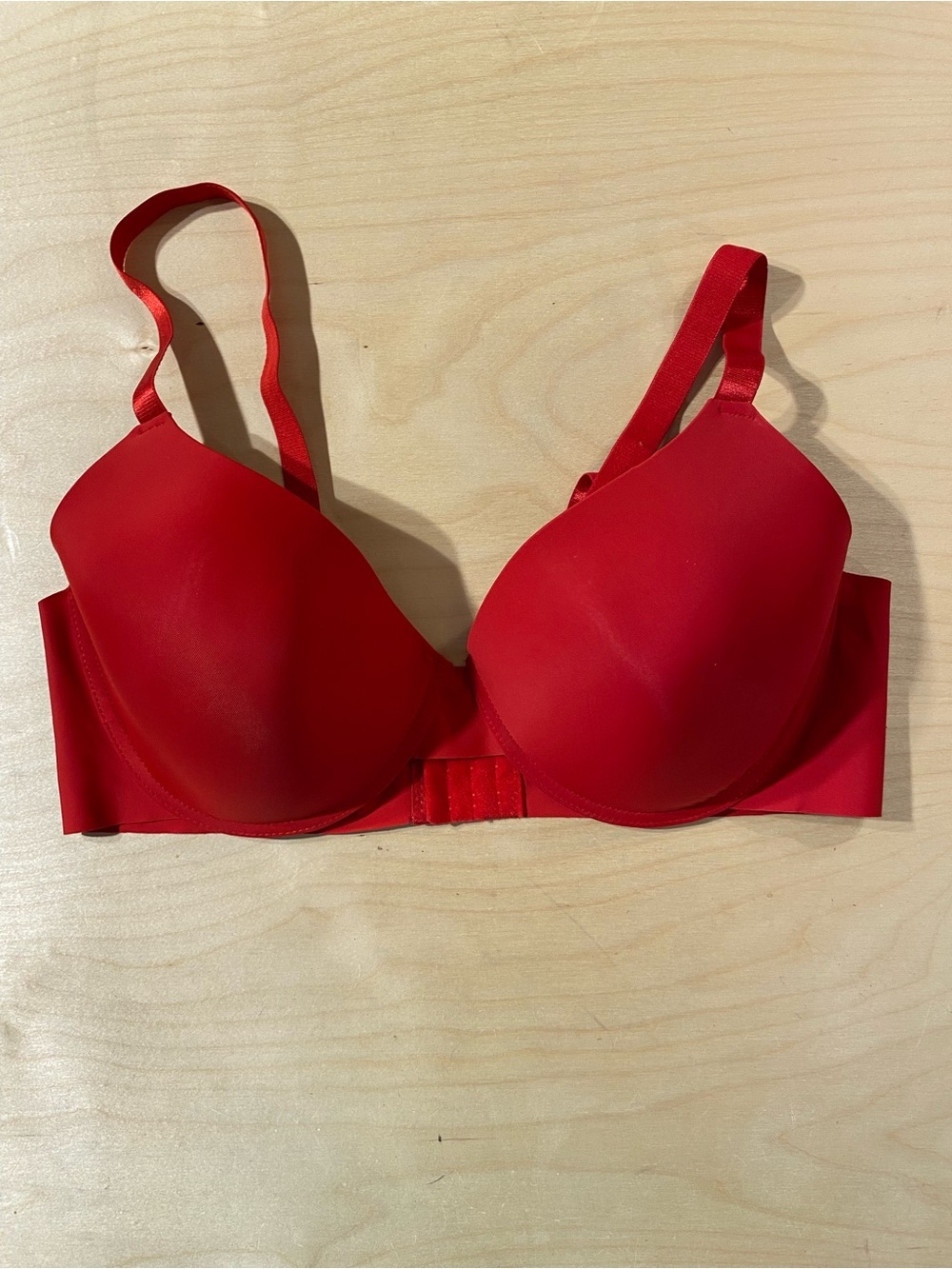 Prima Valentina Red T-Shirt Bra - Smooth Supportive No Wire Bra 42D (SB)